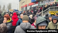 Митинг торговцев Аламединского рынка, 1 декабря 2023 г.