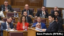 Premijer Dritan Abazović u Parlamentu Crne Gore. Podgorica, 19. avgust 2022.