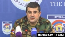 Президент Нагорного Карабаха Араик Арутюнян, 27 сентября 2020 г. 