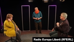 Moldova, Petru Macovei, head of Independent Press Association, Alina Radu manager Ziarul de Garda, Vasile Botnaru, head of RFE/RL Chisinau Bureau