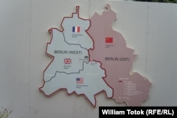 Эки бөлүнгөн Берлиндин картасы.