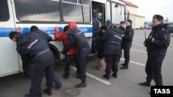 Рейд полиции в Москве. Архивное фото. 