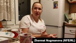 Евгения Солодовник из Харькова, Украина. Живет в Алматы с июля 2022 года вместе с дочерью Маргаритой, муж остался на родине. Алматы, 10 декабря 2022 года