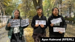 Активисттер. Алматы, 12-октябрь, 2022-жыл.