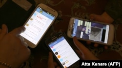 Millions of Iranians use the Telegram messaging application. (file photo)