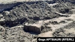 ადგილი გორში, სადაც სამარხი იპოვეს. 10 აპრილი, 2022 წ.