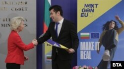 Урсула фон дер Лайен и Кирил Петков