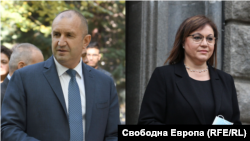 Президентът Румен Радев и Корнелия Нинова