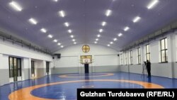 Бишкекте ачылган кыз-келиндер күрөшү боюнча улуттук курама команданын машыгуу залы. 19-октябрь, 2022-ж. 