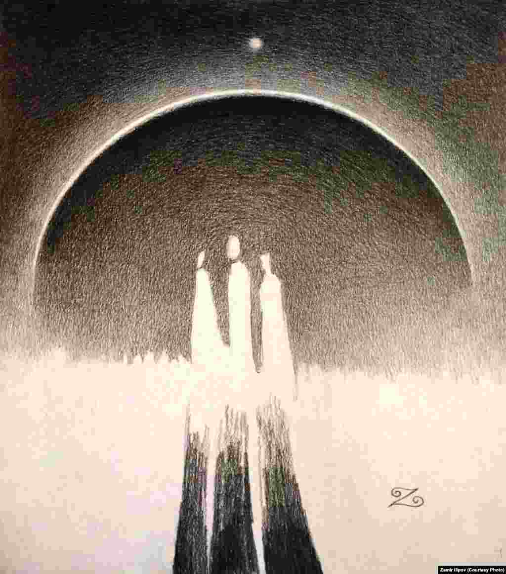 Замир Илиповдун "Таң нуру" аттуу композициясынан, "Азан" эмгеги.