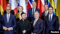 Президент Украины и представители Запада на встрече в Берлине