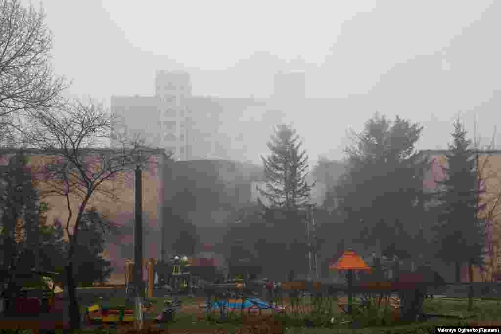 Nu se știe deocamdată dacă prăbușirea a fost un accident sau dacă are legătură cu invazia în curs a Rusiei în Ucraina.