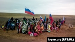 Могилы российских военных на кладбище «Абдал-2» в Симферополе, 31 января 2023 года