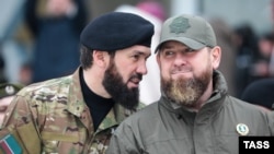 Глава Чечни Рамзан Кадыров (справа) и председатель парламента республики Магомед Даудов, иллюстративное фото