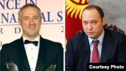Михаил Надел (солдо) жана Максим Бакиев. (Сүрөт: The Asian Banker)