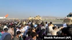 Kabulyň halkara aeroporty, 16-njy awgust, 2021.