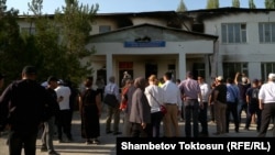 Капчыгай айылындагы өрттөлгөн мектеп. 22-сентябрь, 2022-жыл.