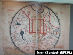 Махмуд Кашгари Барскани чийген дүйнө картасы.