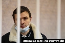 Павал Сьпірын падчас судовага працэсу, студзень 2021