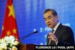 Ministrul chinez de Externe, Wang Yi, la un forum de la Beijing, în mai 2019