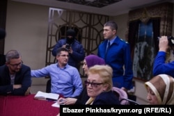 Российские силовики на заседании «Крымской солидарности» в Симферополе, 2018 год