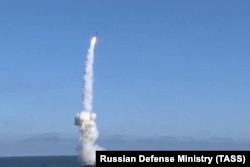 Пуск крилатої ракети «Калібр»