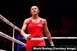 Алуа Балкыбаева на чемпионате мира. Ливерпуль, 14 сентября 2025 года