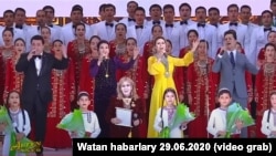 Концерт в день рождени президента Туркменистана, 29 июля, 2020. 