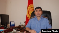 Ош шаарынын башкы милициясы Сүйүн Өмүрзаков. 