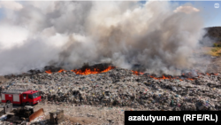 Հրդեհ՝ Նուբարաշենի աղբավայրում, 10-ը հոկտեմբերի, 2025թ.