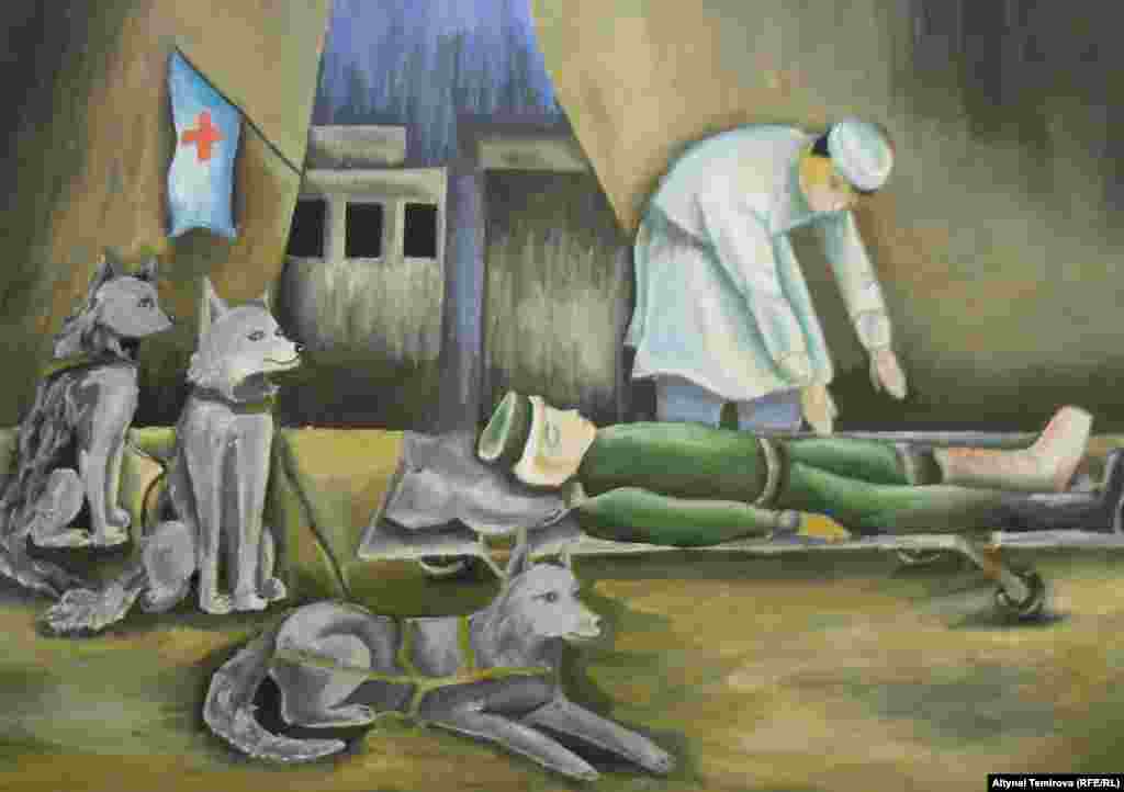 "Аскердик оорукана" - Алёна Былина тарткан, 12 жашта.&nbsp;