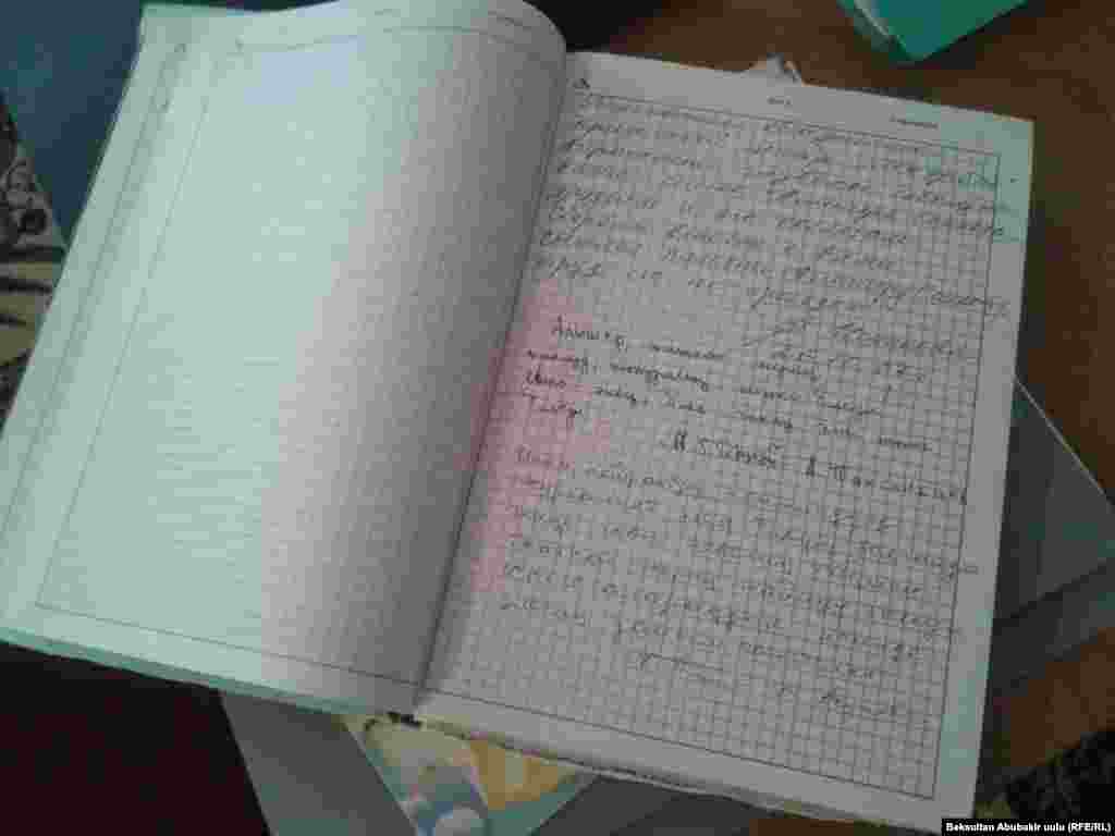 Алишердин достору, кесиптештери жазган эскерүү дептер.&nbsp;&nbsp;