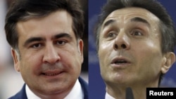 Georgian President Mikheil Saakashvili (left) will have to find a way of getting along with Bidzina Ivanishvili's Georgian Dream coalition, which has won parliamentary elections. 