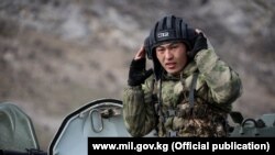 Кыргыз аскери. Иллюстрациялык сүрөт.