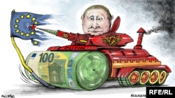 Карикатура на украинския художник Олексий Кустовски