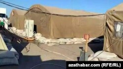Карантинная зона в Туркменабаде.