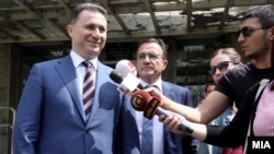 Архивска фотографија - Лидерот на ВМРО-ДПМНЕ Никола Груевски на распит во Основен Суд 1 