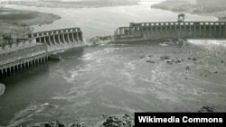 1941 წელს დანგრეული კაშხალი ქალაქ ზაპოროჟიეში