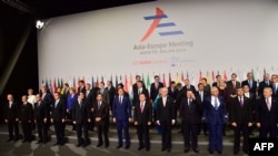 Открытие саммита АСЕМ в Милане. 16 октября