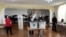 Moldova, Polling station at the School of Arts in Anenii Noi, where one of the polling stations for voters from Transnistria was relocated.