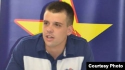 Стефан Богоев, претседател на Социјалдемократската младина на Македонија. 