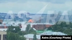 Кадри з відео в соцмережах про атаку на Іжевськ, 1 липня 2025 року