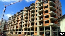 Изградба на згради во Скопје