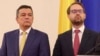 Sorin Grindeanu, liderul PSD, alături de Dominic Fritz, cel al USR. Ambii lideri de partide sunt din Timișoara.