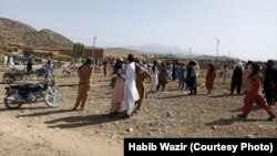 د جنوبي وزيرستان ځايي خلک د هاوان مرمۍ بريدونو ضد د احتجاج لپاره راوتلي دي ـ انځور له ارشيفه