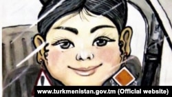 Карикатура на женщин за рулем, опубликованная в апреле 2019 года в государственной прессе Туркменистана, на фоне жестких ограничений и массового отказа властей от выдачи женщинам водительских удостоверений. 