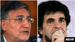 Mohammad Nourizad (left) and Jafar Panahi were arrested in the aftermath of June's presidential election in Iran.