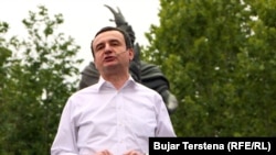 Kryetari i Lëvizjes Vetëvendosje, Albin Kurti. 