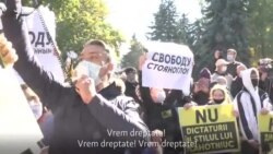 Chișinău: Protestul din fața Parlamentului și contramanifestația de la Președinție