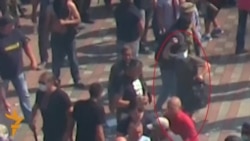 Suspected Grenade Thrower In Kyiv Caught On Camera